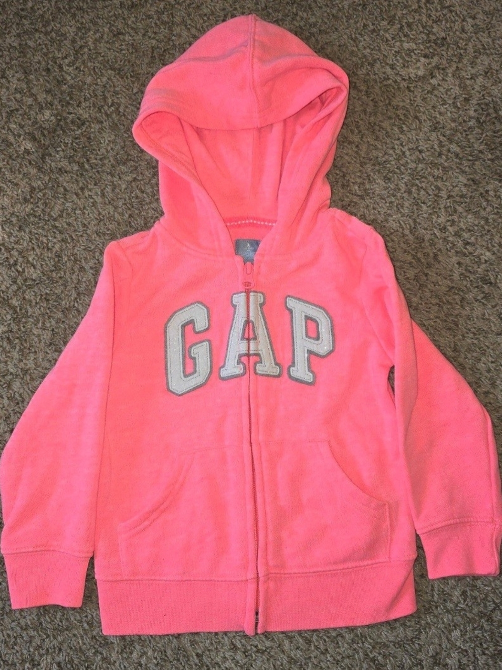 Baby Gap Girls' Pink Hooded Zip Sweatshirt Size 2T